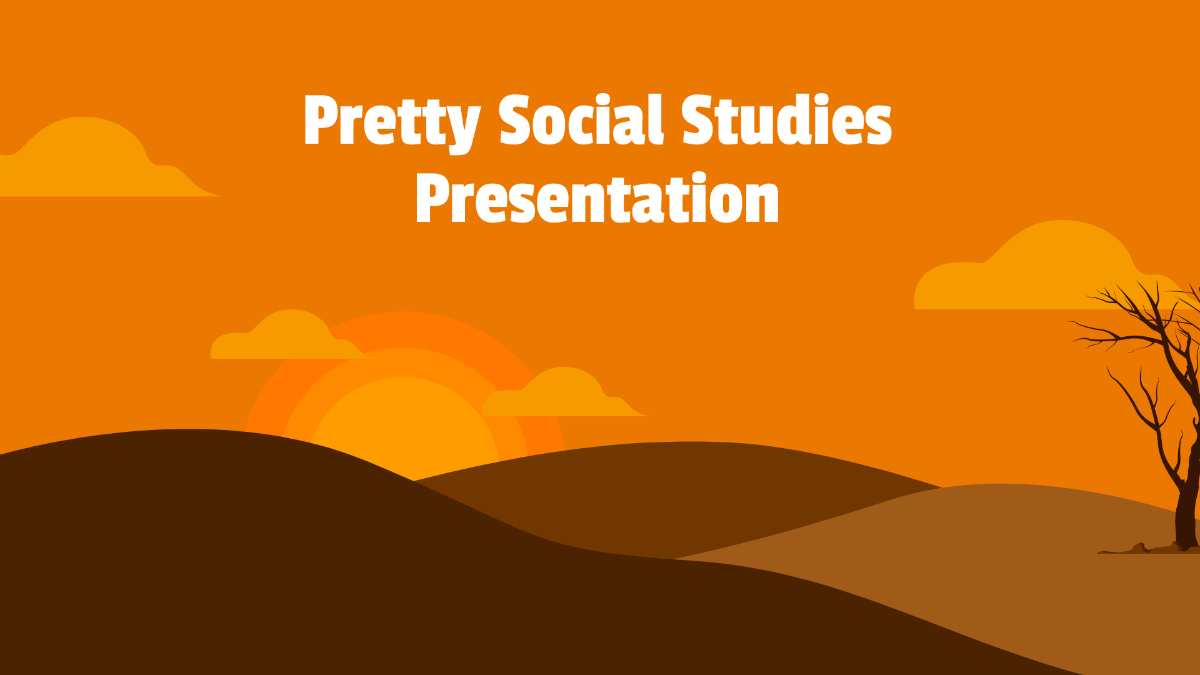 Pretty Social Studies Presentation Template
