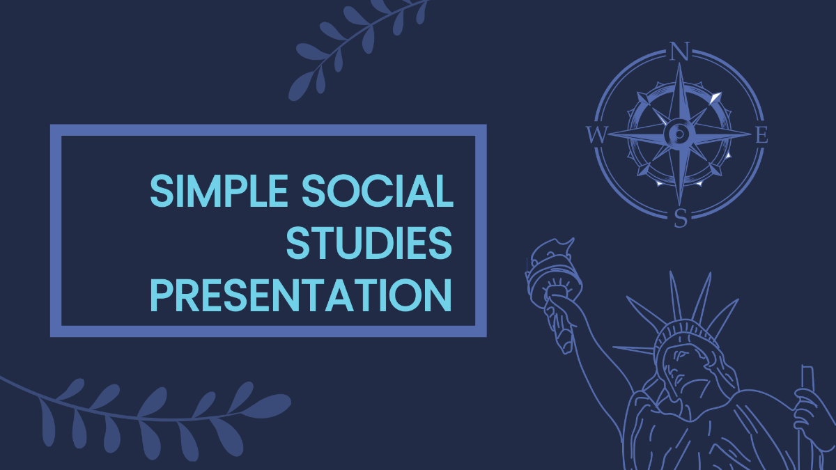 Simple Social Studies Presentation Template
