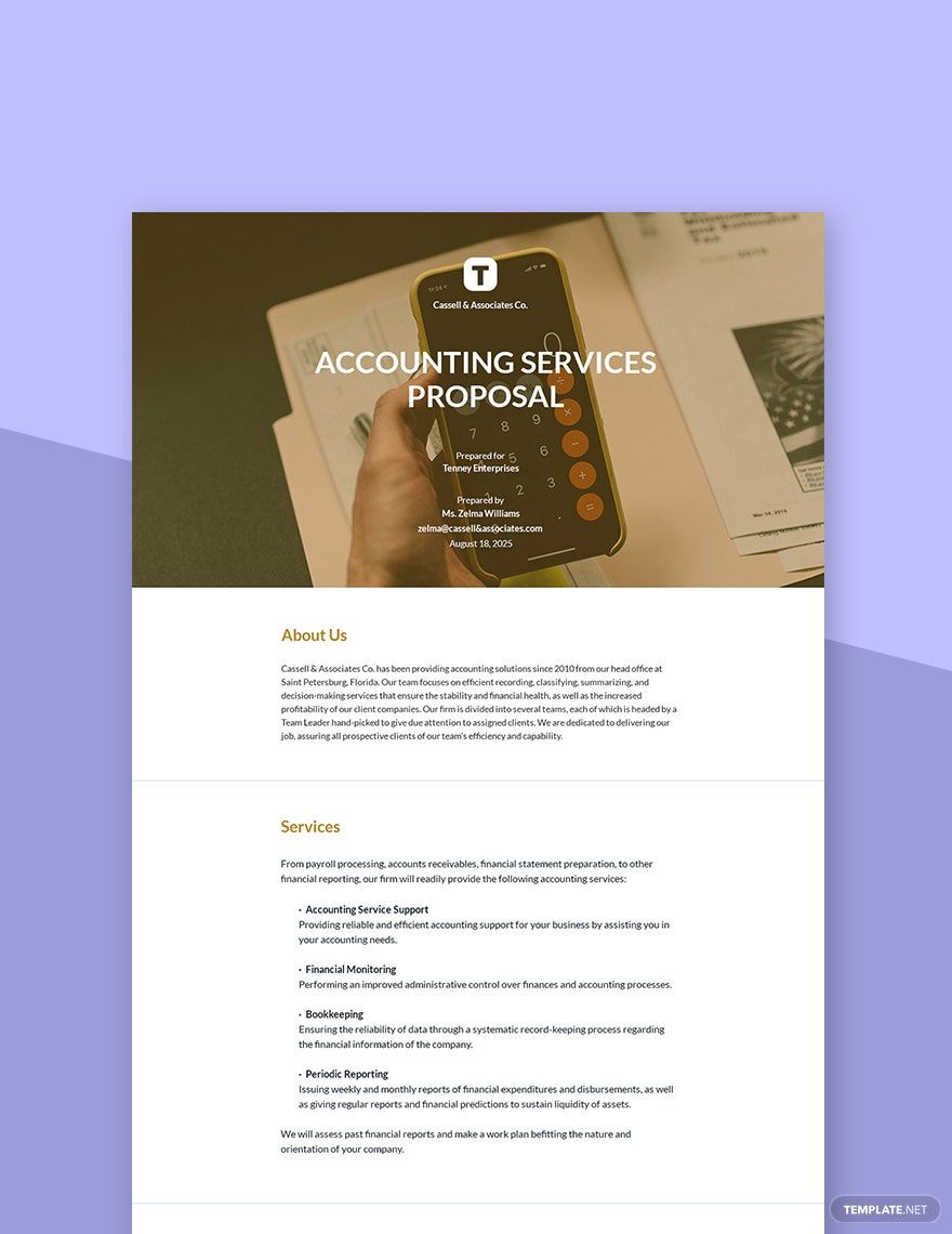 Accounting Services Proposal Template