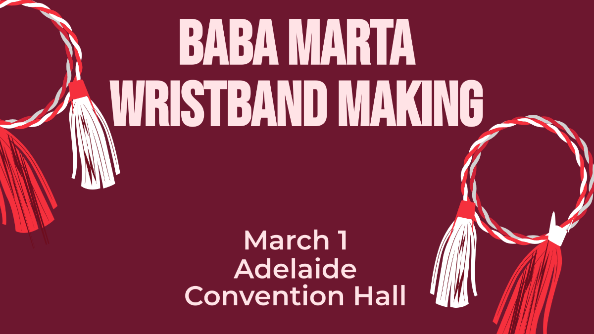 Baba Marta Invitation Background Template