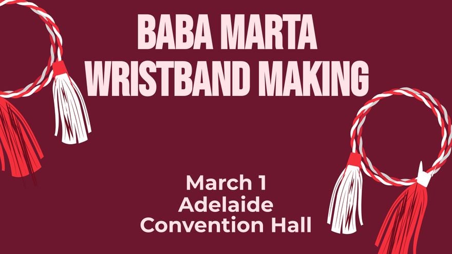 Baba Marta Invitation Background