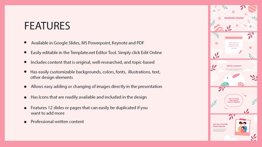 Free Aesthetic Easter Presentation Template to Edit Online Free Aesthetic Easter Presentation Template to Edit Online