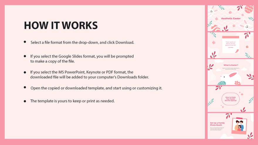 Free Aesthetic Easter Presentation Template to Edit Online Free Aesthetic Easter Presentation Template to Edit Online