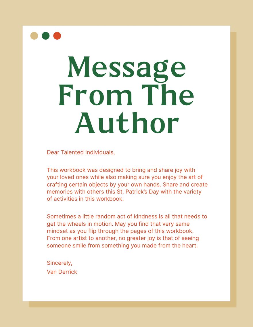 Free St. Patrick's Day Activity Workbook Template to Edit Online Free St. Patrick's Day Activity Workbook Template to Edit Online