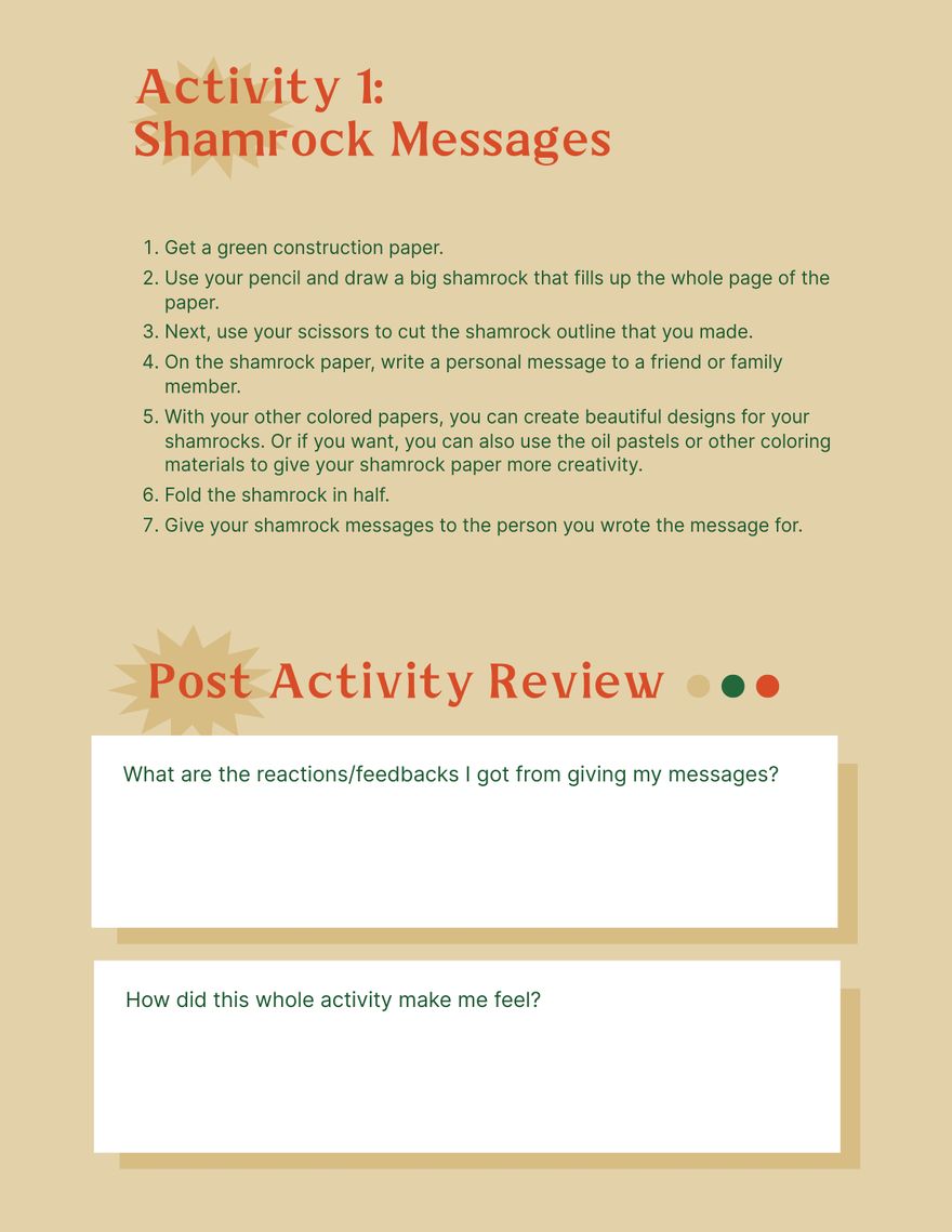 Free St. Patrick's Day Activity Workbook Template to Edit Online Free St. Patrick's Day Activity Workbook Template to Edit Online