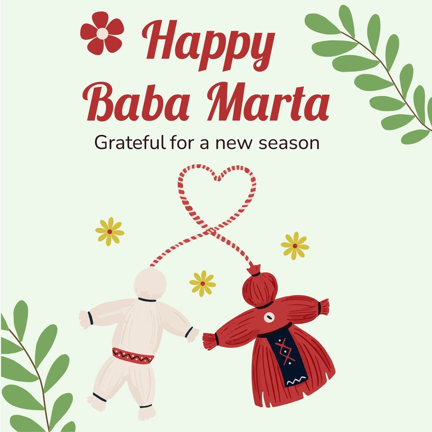 Free Baba Marta Instagram Post Template to Edit Online