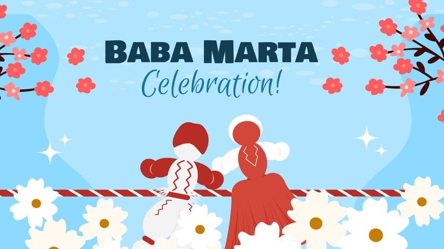 Free Baba Marta Design Background in PDF, Illustrator, PSD, EPS, SVG, JPG, PNG