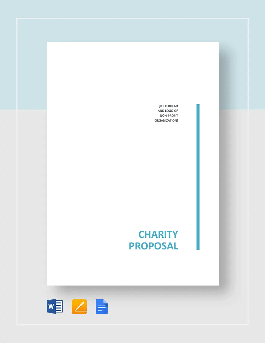 Charity Proposal Template in Word, Google Docs, Apple Pages