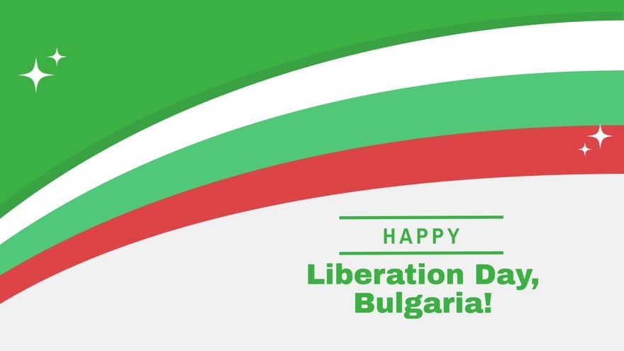 Happy Bulgaria Liberation Day Background