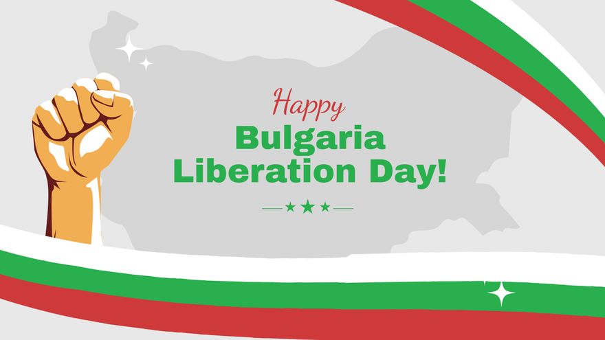 High Resolution Bulgaria Liberation Day Background