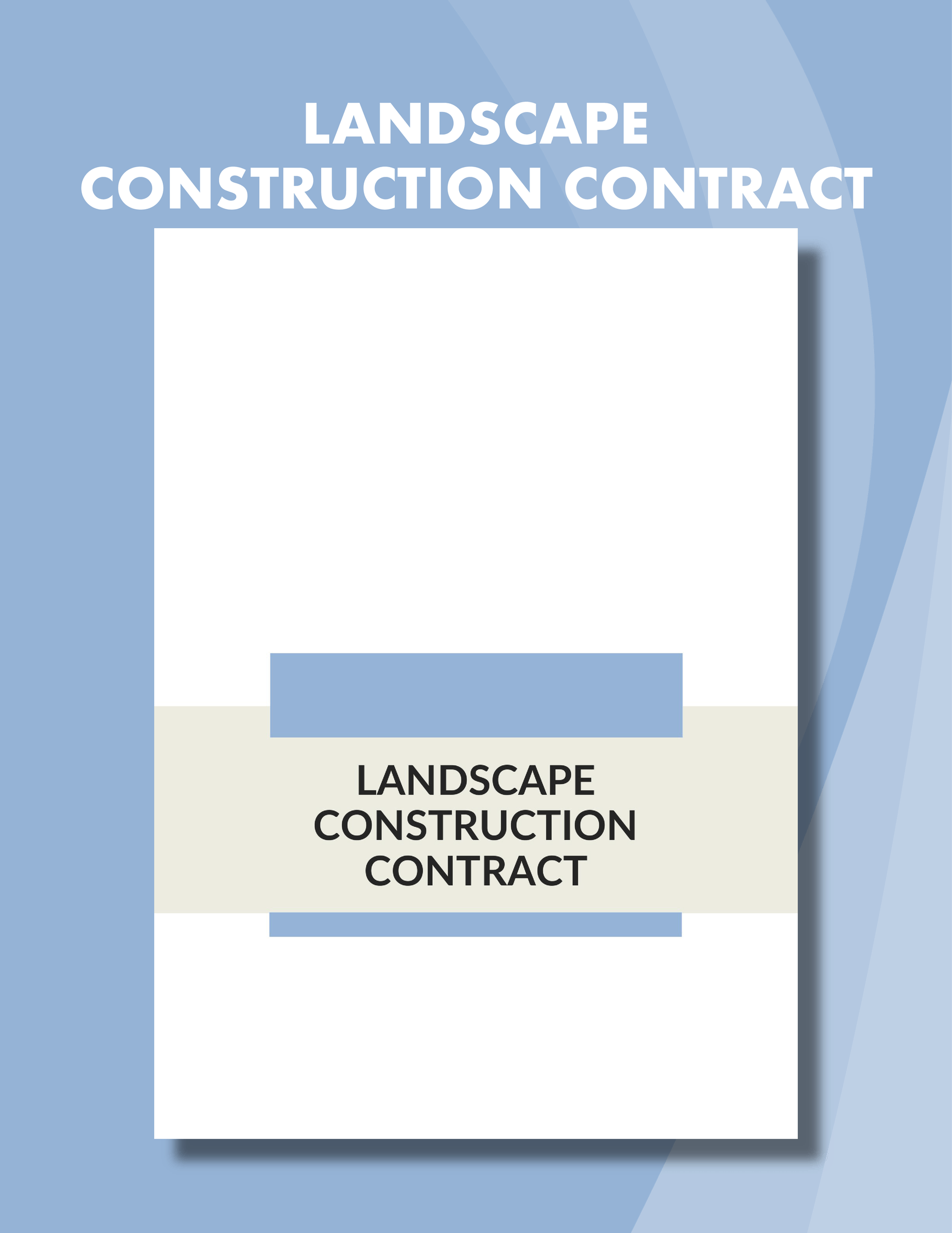 Landscape Construction Contract Template
