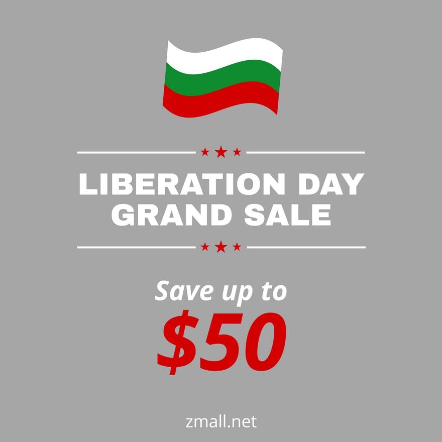Free Bulgaria Liberation Day Flyer Vector