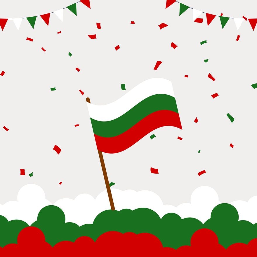 Bulgaria Liberation Day Vector