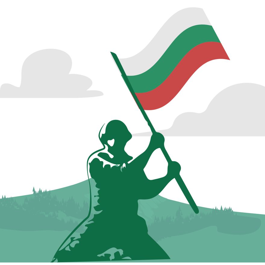 Bulgaria Liberation Day Illustration