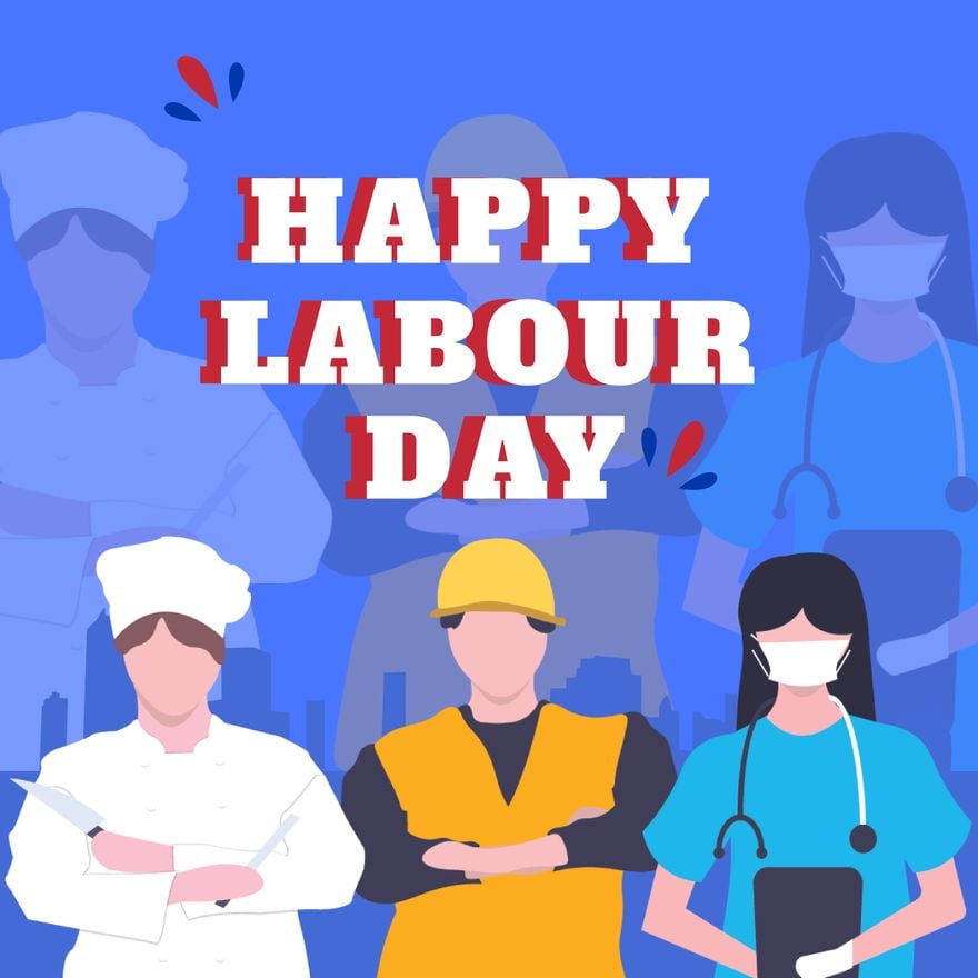 Happy Labour Day Vector in Illustrator, PSD, EPS, SVG, JPG, PNG