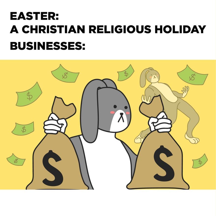 Free Christian Easter Meme in JPG