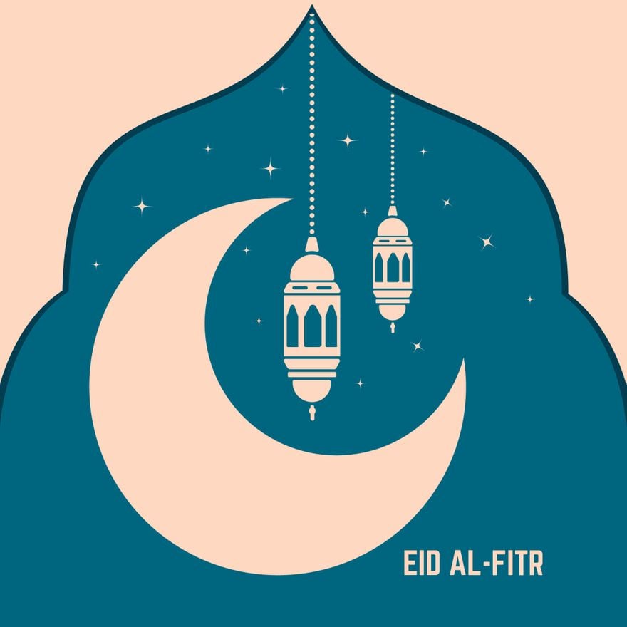 Eid al-Fitr Sign Vector