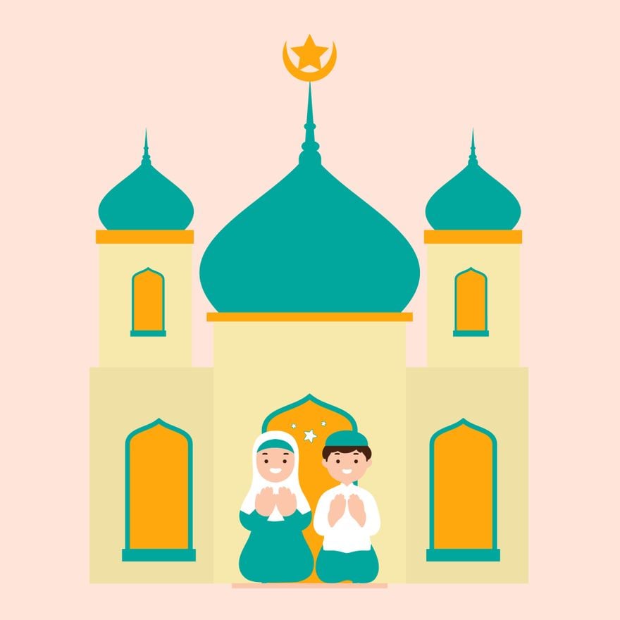 Happy Eid al-Fitr Illustration