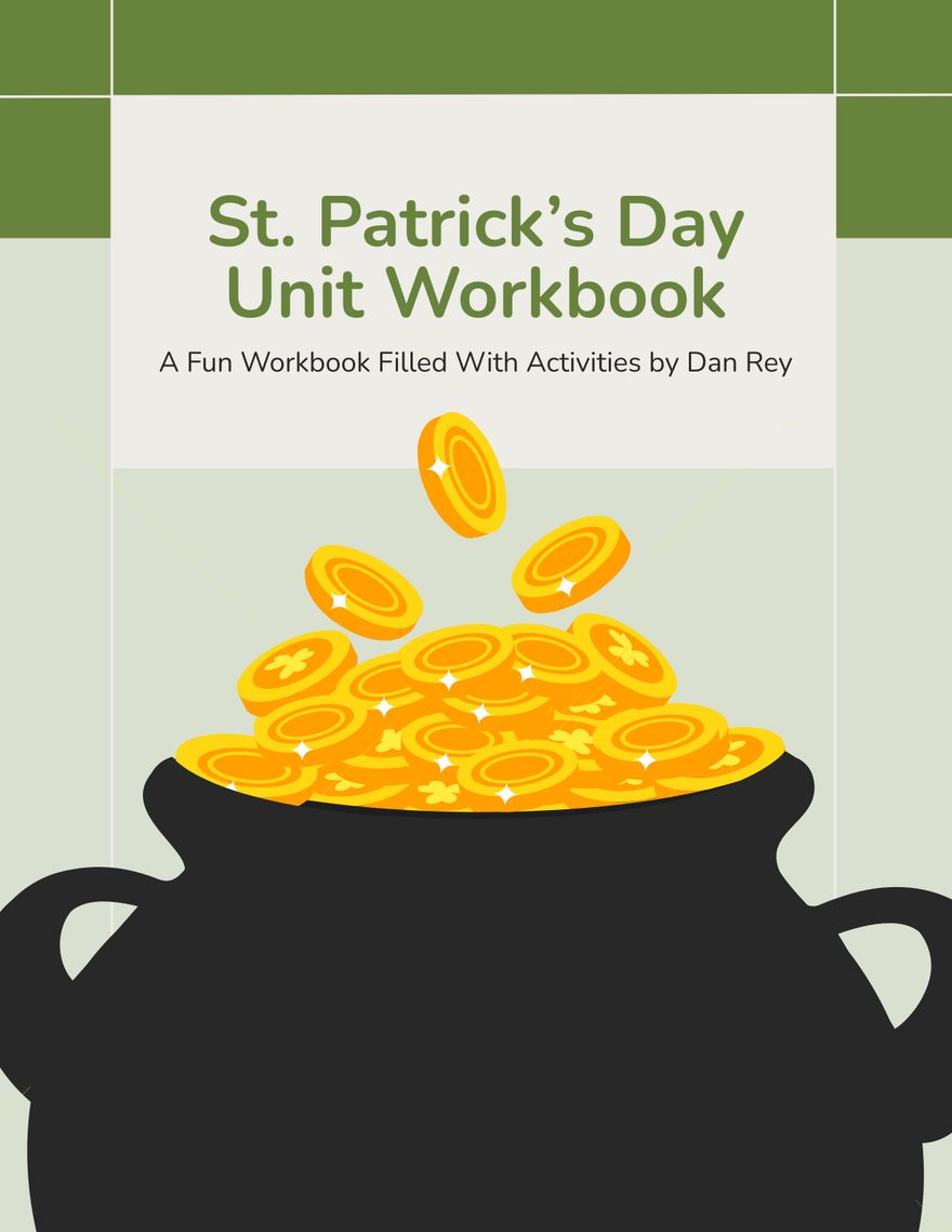 St. Patrick's Day Unit Workbook Template