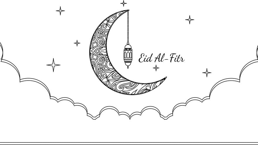 Free Eid al-Fitr Drawing Background in PDF, Illustrator, PSD, EPS, SVG, JPG, PNG