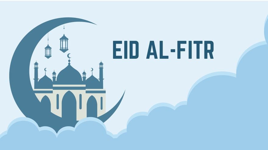 Free Eid al-Fitr Blur Background in PDF, Illustrator, PSD, EPS, SVG, JPG, PNG