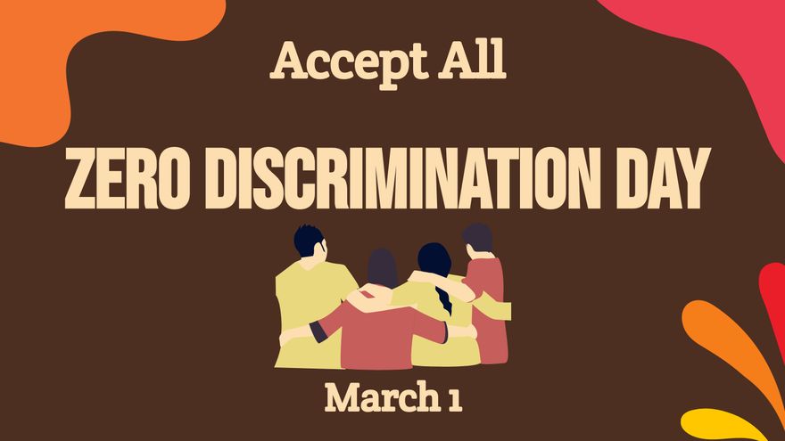Zero Discrimination Day Background