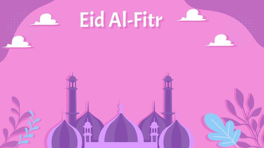 Eid al-Fitr Pink Background