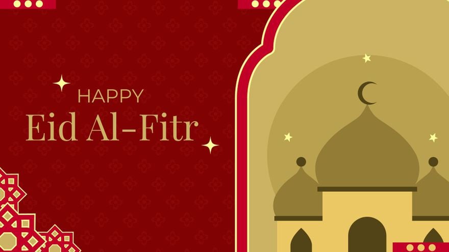 Eid al-Fitr Red Background