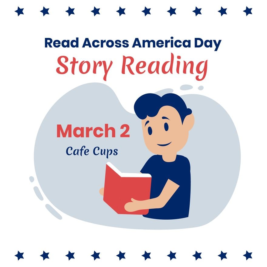 National Read Across America Day Poster Vector