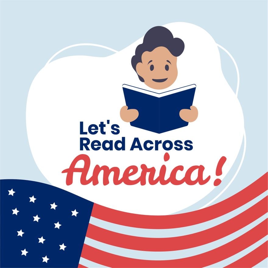 Happy National Read Across America Day Illustration