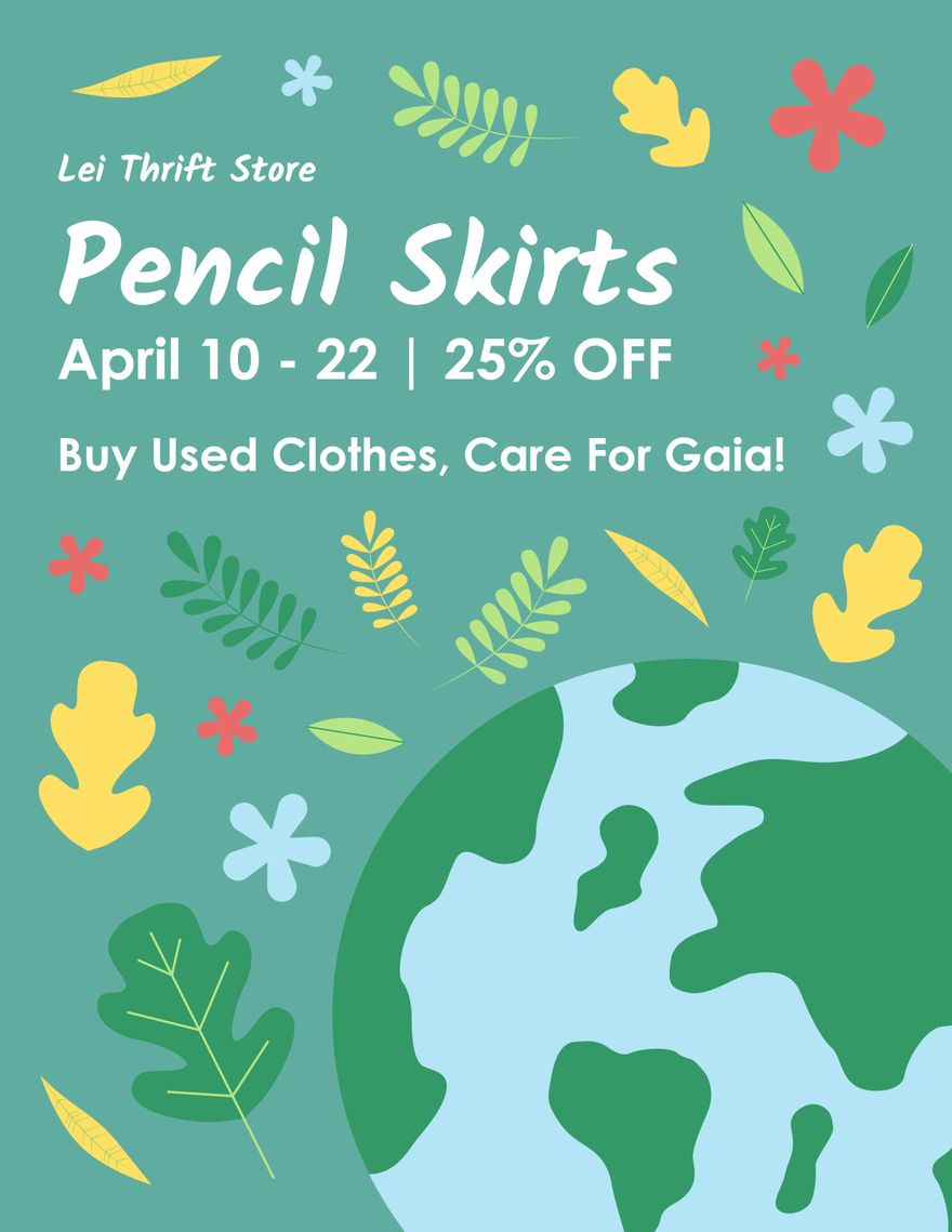 Free Earth Day Flyer