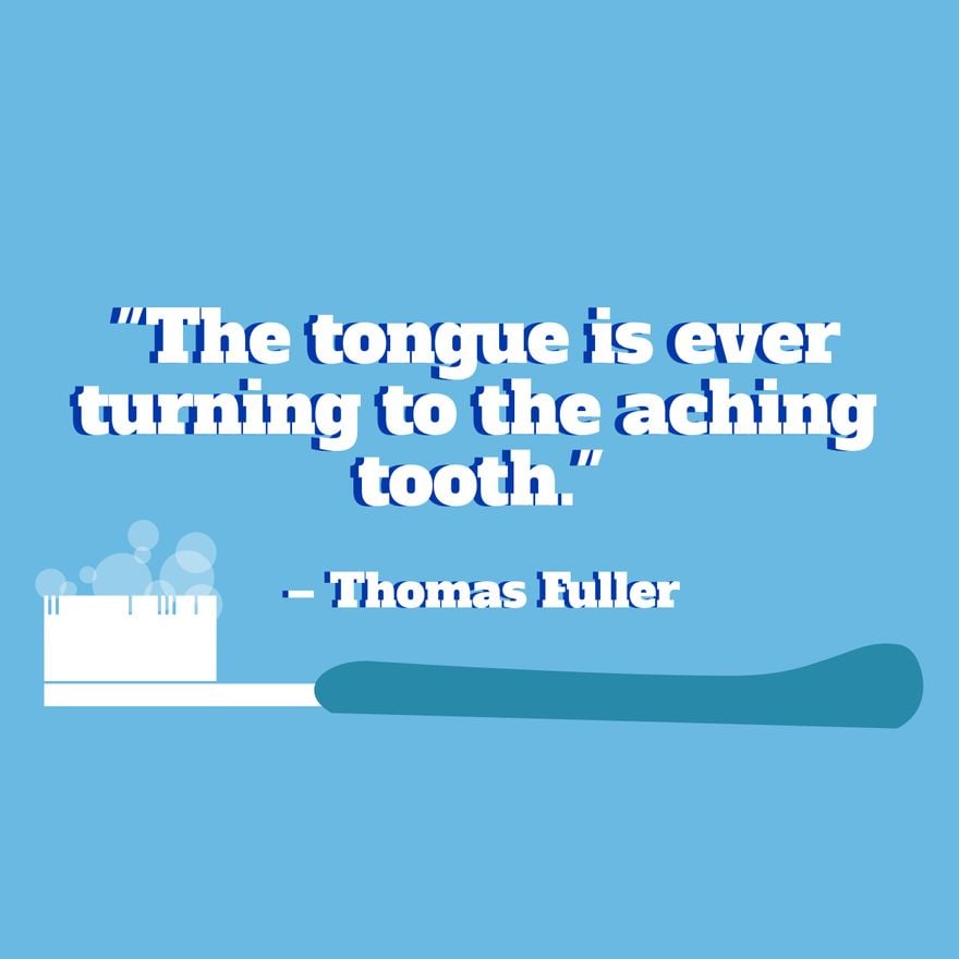 National Dentist's Day Quote Vector