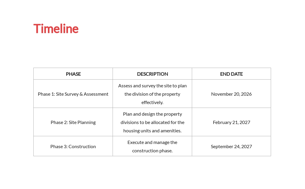 Engineering Project Proposal Template