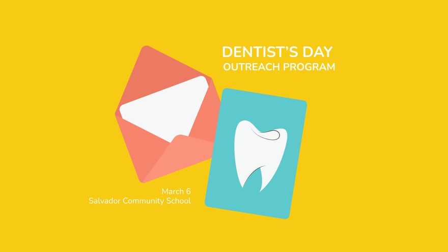 National Dentist's Day Invitation Background in PDF, Illustrator, PSD, EPS, SVG, PNG, JPEG