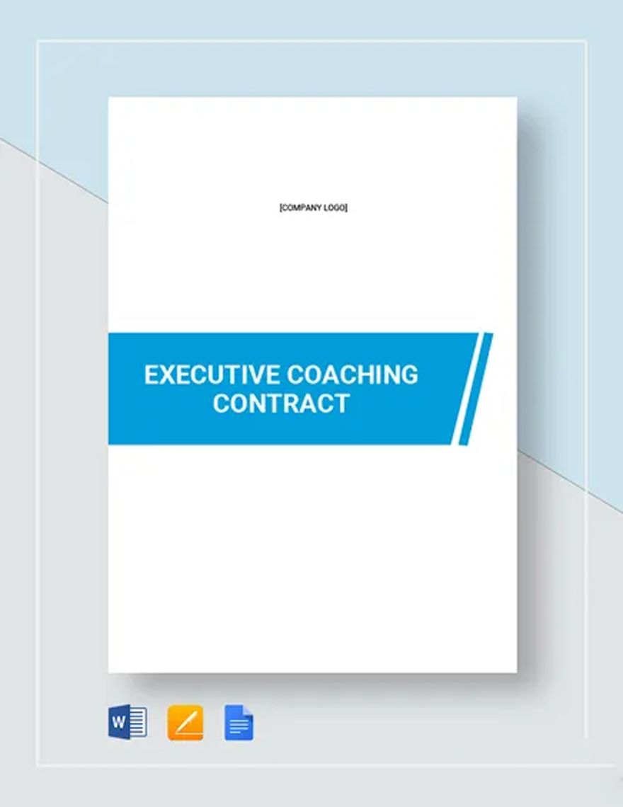Executive Coaching Contract Template