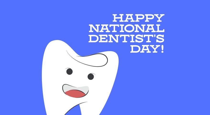 Happy National Dentist's Day Background