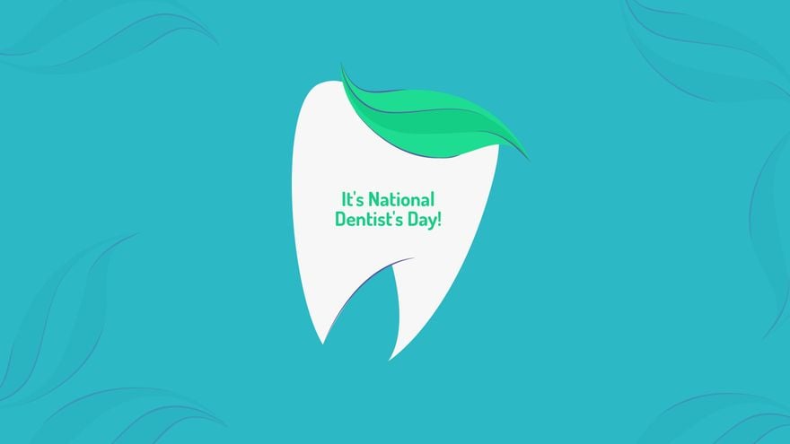 National Dentist's Day Vector Background