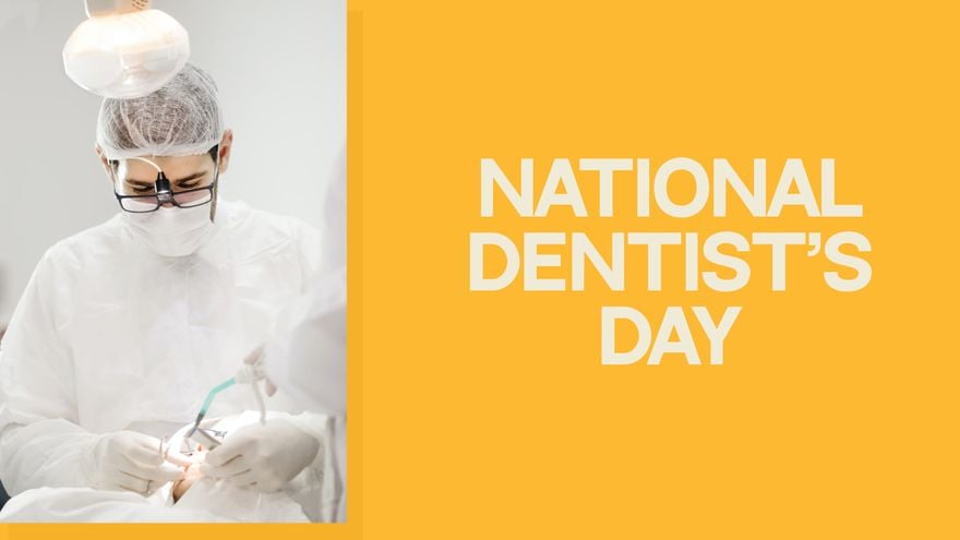 National Dentist's Day Photo Background
