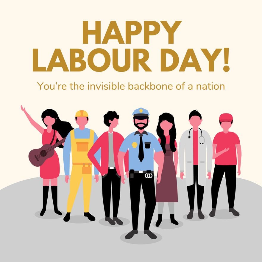 Labour Day Whatsapp Post in Illustrator, PSD, EPS, SVG, JPG, PNG