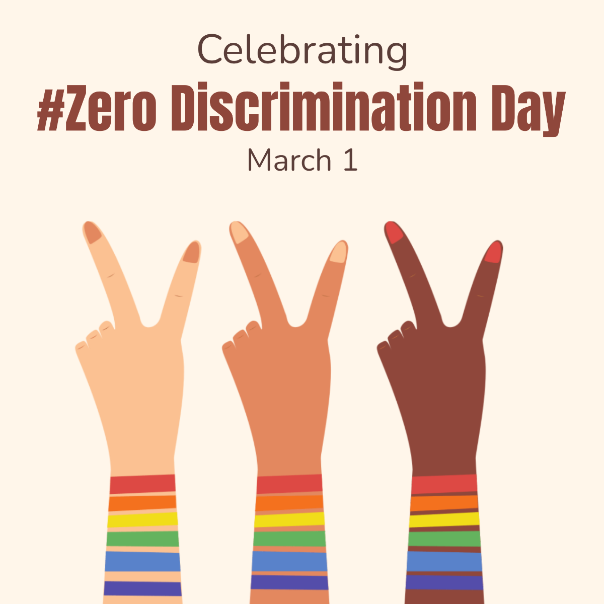 Zero Discrimination Day Instagram Post Template