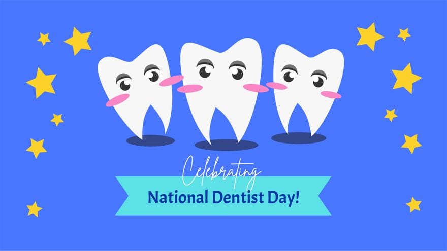 National Dentist's Day Banner Background