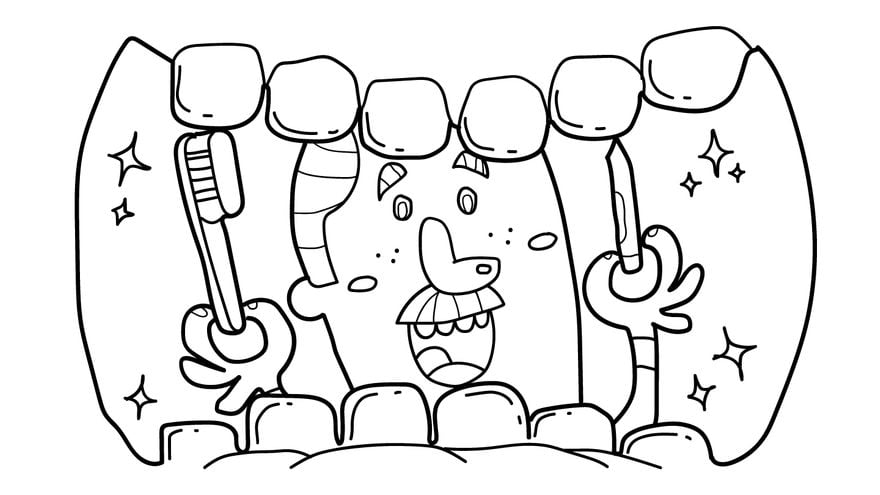 National Dentist's Day Drawing Background
