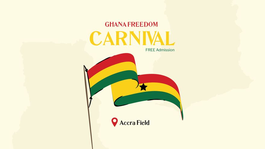 Ghana Independence Day Flyer Background