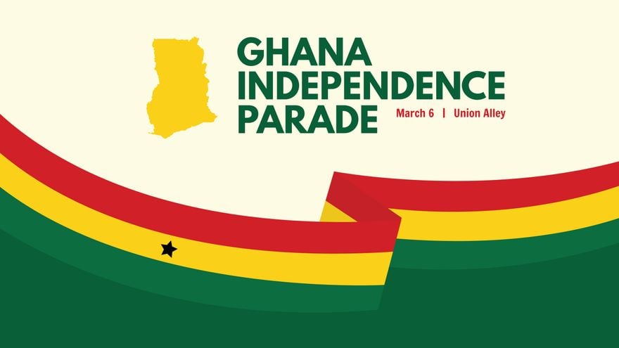 Ghana Independence Day Invitation Background