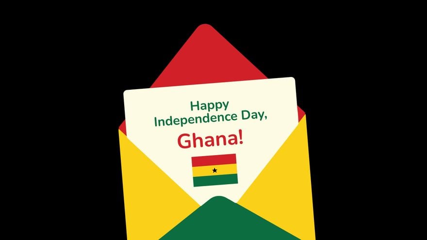 Ghana Independence Day Greeting Card Background