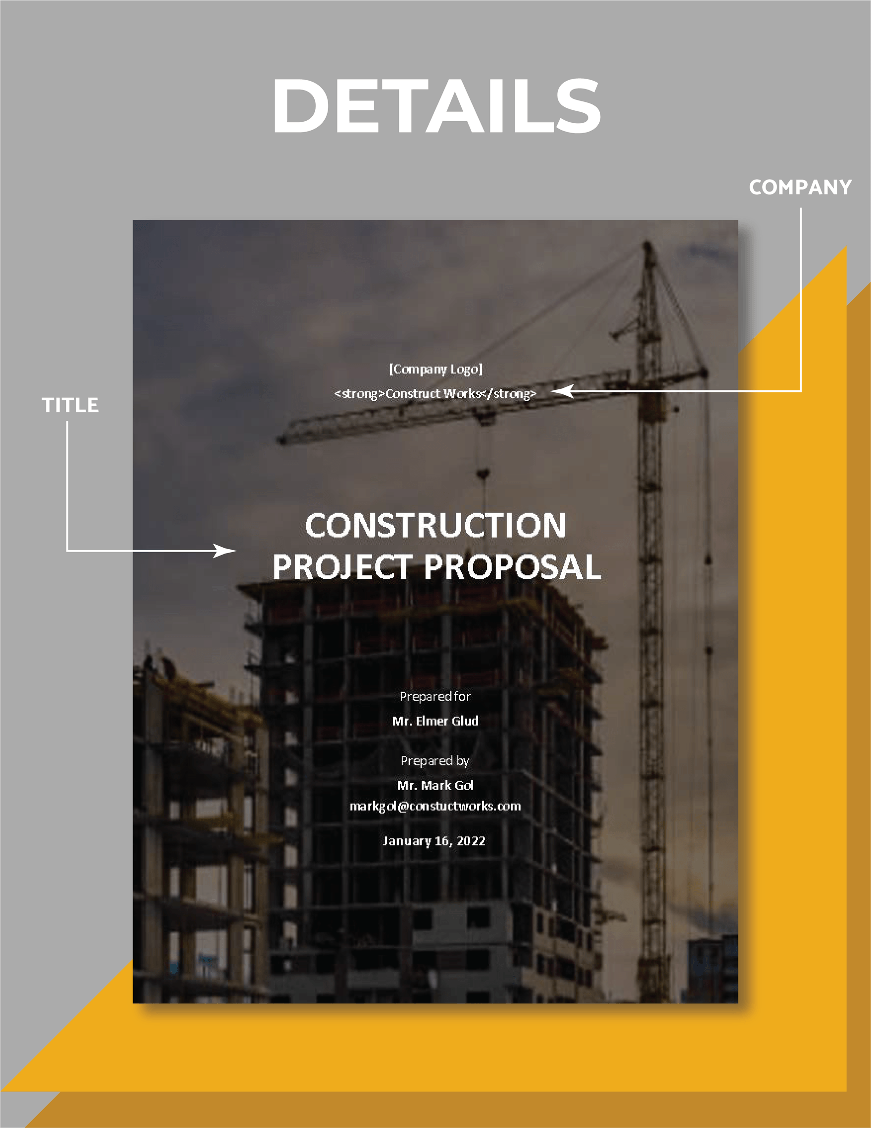 Construction Project Proposal Template