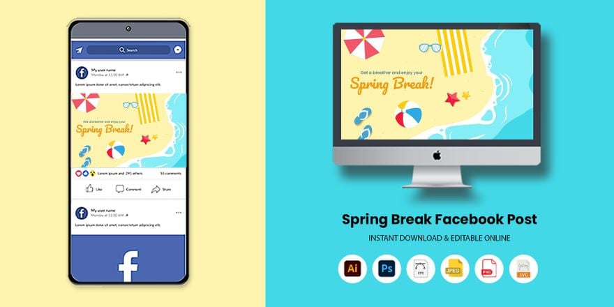 Spring Break Facebook Post