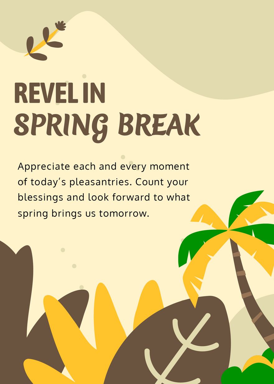 Free Spring Break Message 