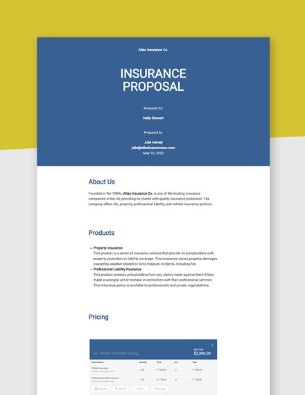 free insurance business plan template