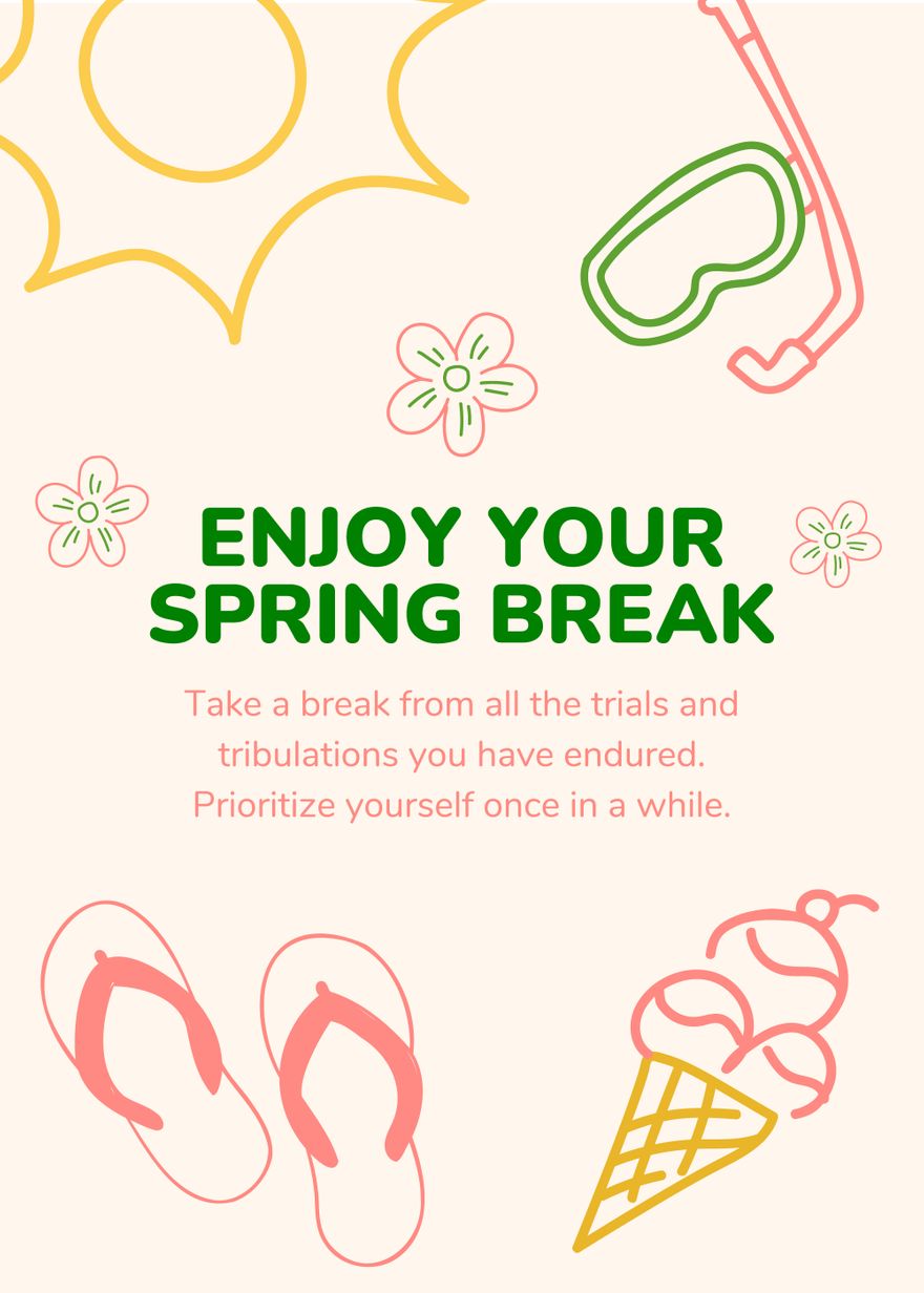 Spring Break Greeting Card